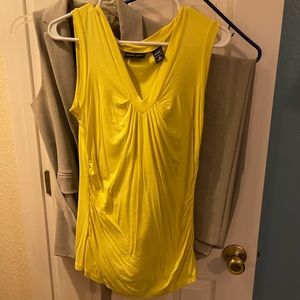 New York & Company Blouse Size: Medium Color: Yellow